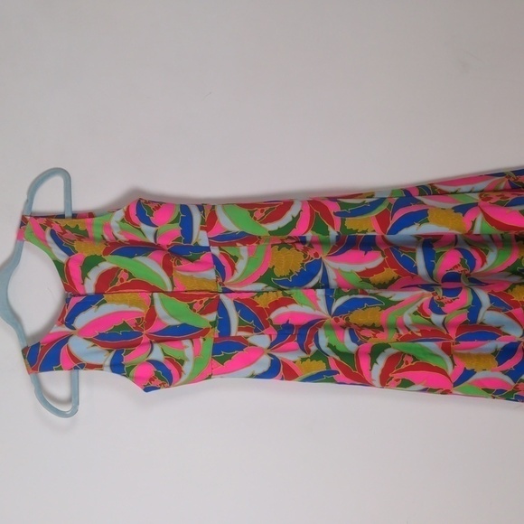 Sleeveless Vibrant 🌈💗 boho 70s maxi dress!! Stunning! - Picture 4 of 7